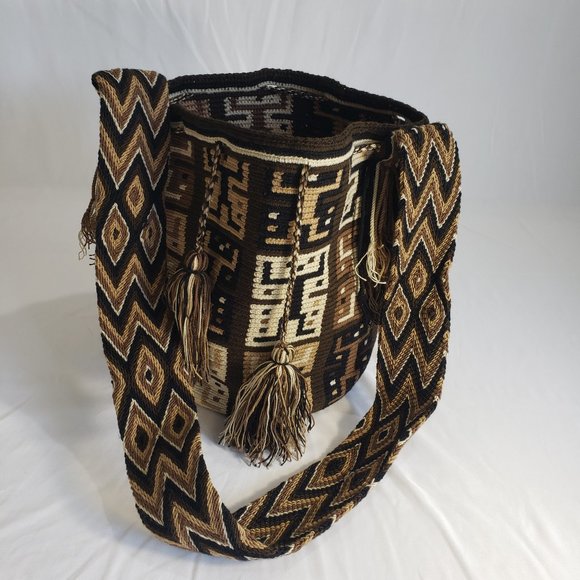 Handbags - Handmade Bag. Authentic Colombian Mochila Wayuu. Multicolor. Unique. Roomy. NWOT